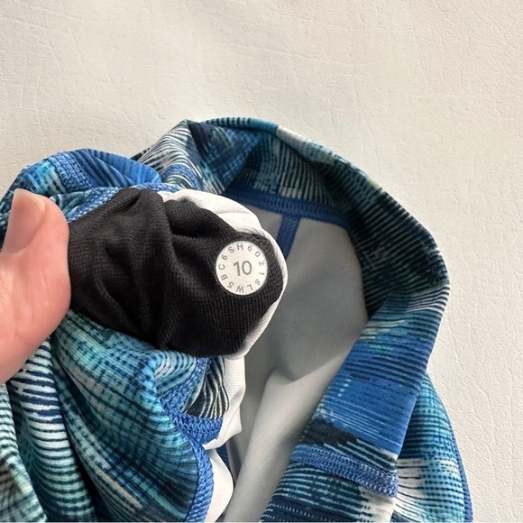 Lululemon Wunder Under Hi-Rise 7/8 Tight 25" Sun Dazed Multi Blue 10 - Picture 5 of 6